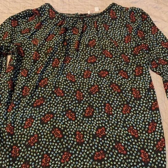 5/ $25 LOFT black with red floral print size MP - Picture 2 of 8